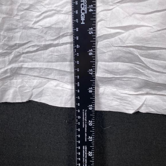 Athleta Womens Shirt White Breezy Tank Top Sleeveless VNeck 100% Cotton Large - Picture 5 of 12